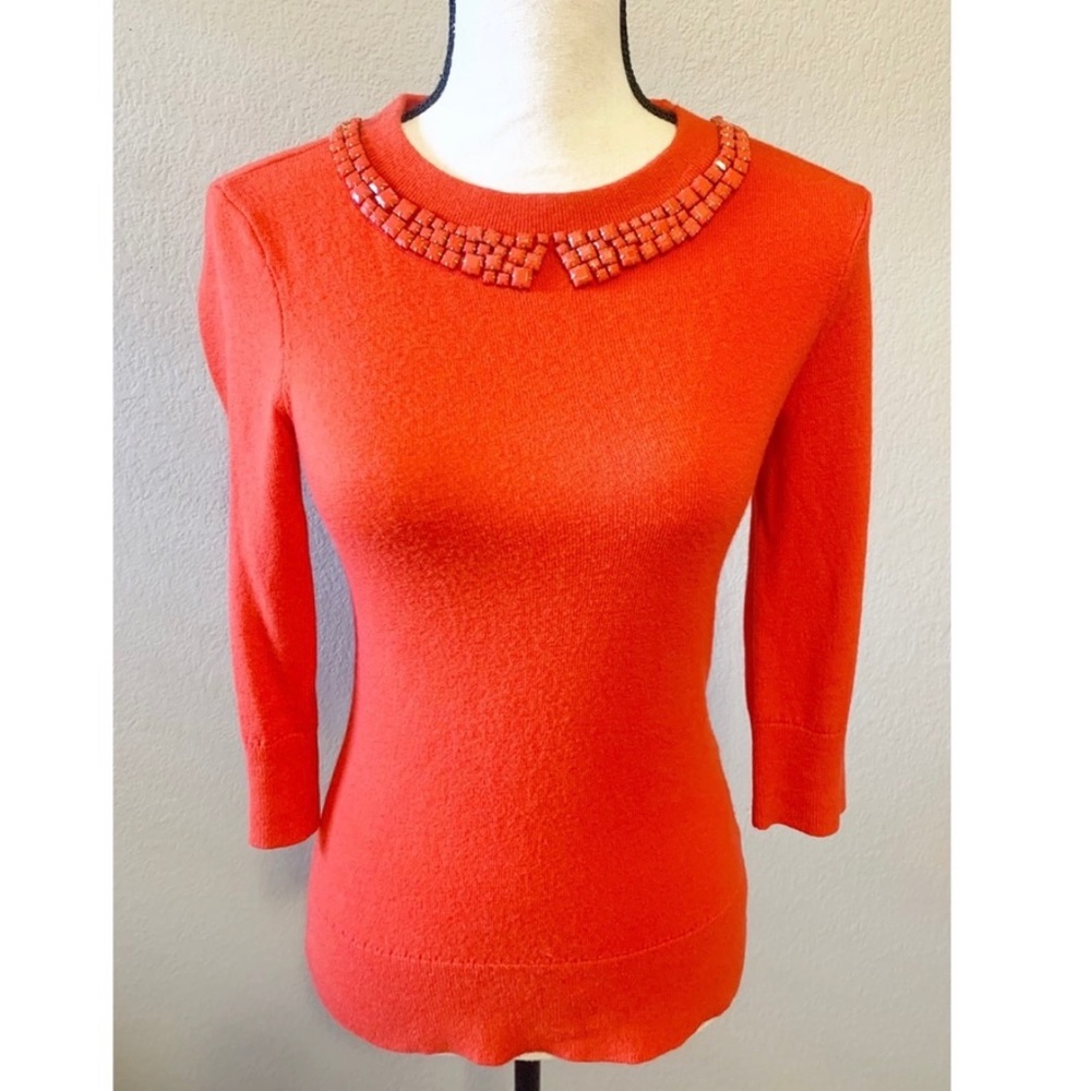 Kate Spade Sweater with Embellished Collar